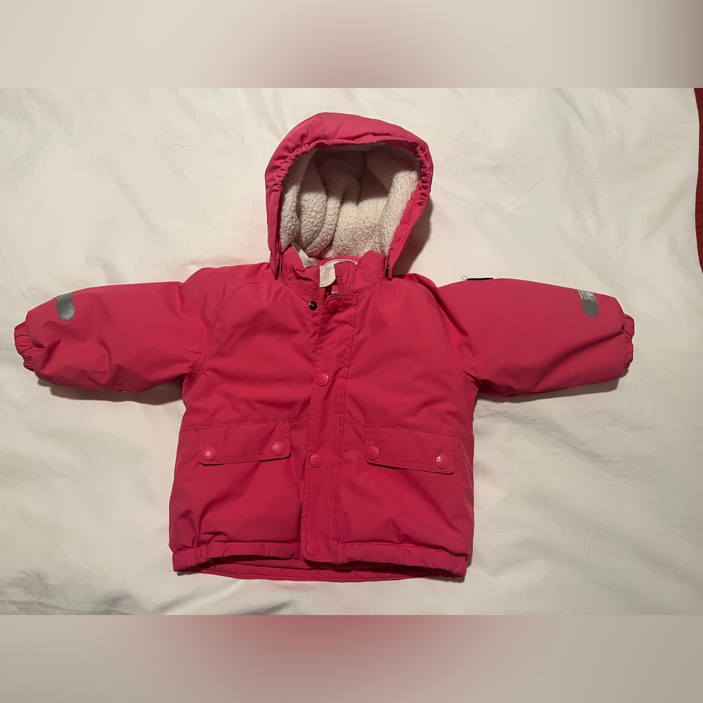 Toddler girls  winter jacket coat  9-12 m / 12-18m Polarn o pyret